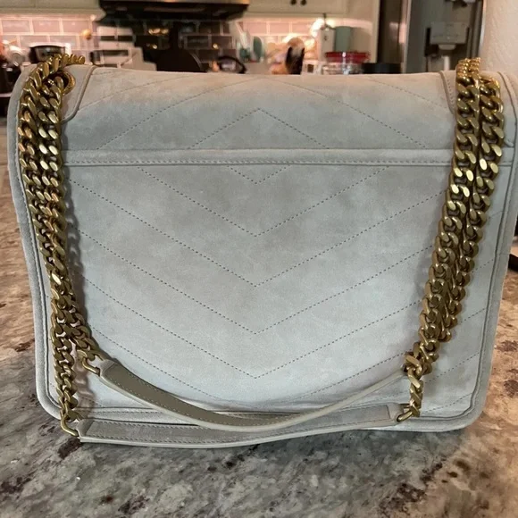 NWT!!! YSL Niki Medium Chain Bag in Sand Suede - Picture 8 of 10